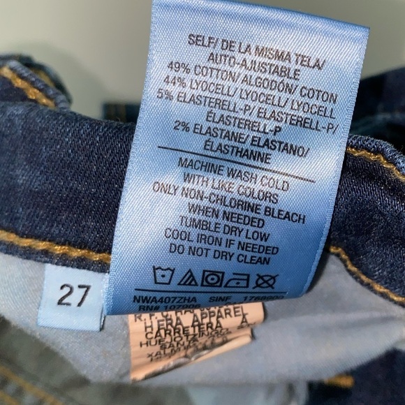 HUDSON JEANS KRISTA SUPER SKINNY JEANS NORDSTROM LUXURY BRAND DARK WASH WHISKER - Picture 13 of 13